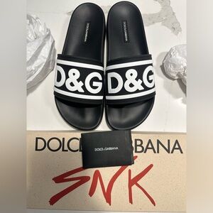 Dolce & Gabbana Rubber Sliders (Brand NEW)